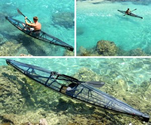 Kayak transparent